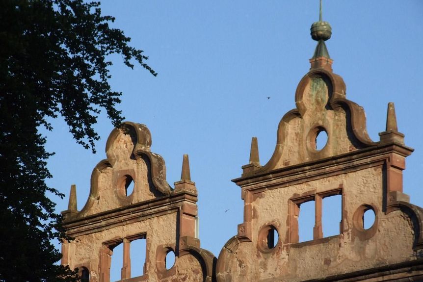 photo: Tourist Information Calw Gables on the hunting lodge at Hirsau Monastery